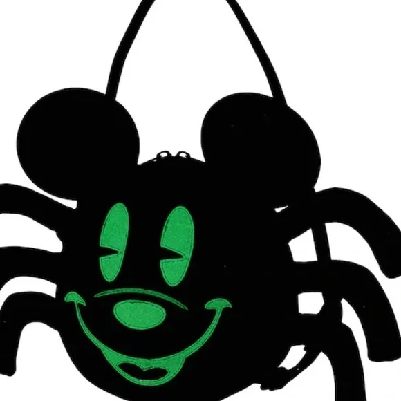 Loungefly x Disney Mickey Mouse Spider Glow in the Dark Crossbody Bag Purse NWT